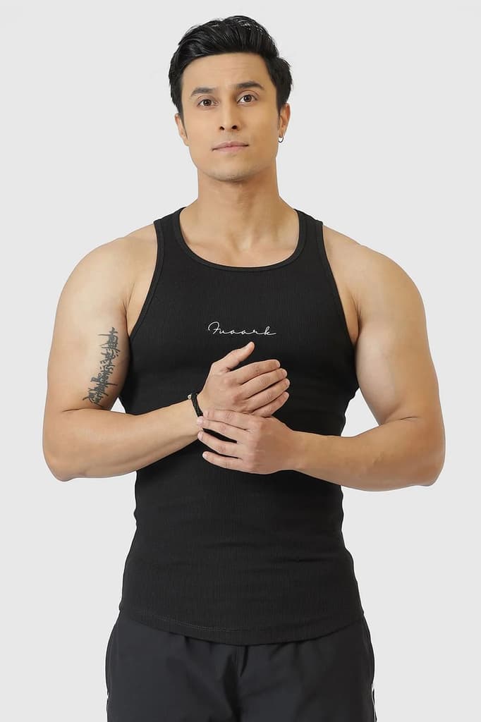 Ribbed Tank Black — photo 7