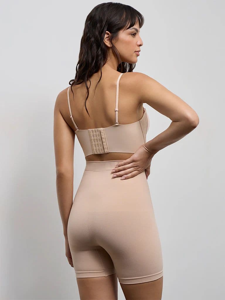 Wunderlove Beige Seam-Free Shapewear Briefs — photo 4