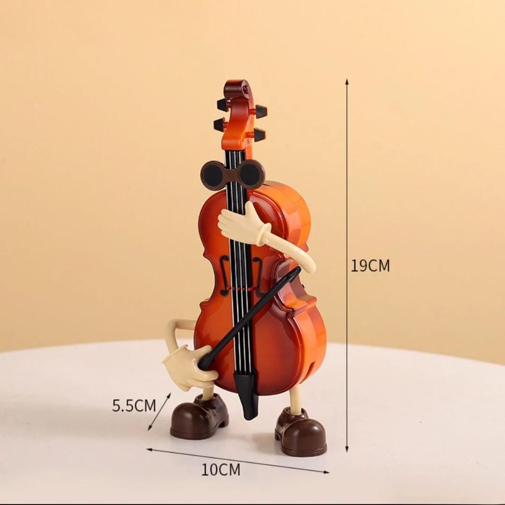 Swinging Cello Music Box – Wind-Up Violin Figurine — photo 3