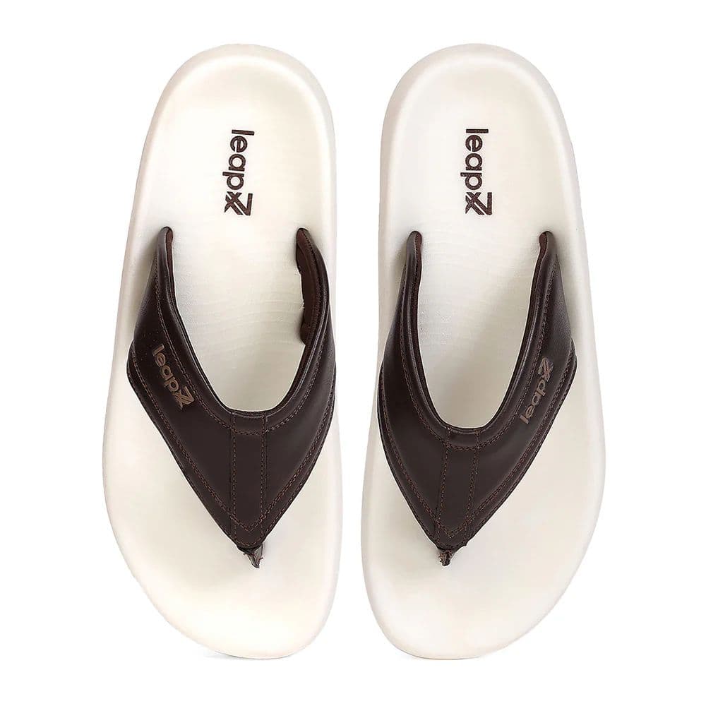 Leap7X NITWALK-31 Men's Brown Slip-on Slippers - Nitro Sole with Molded EVA Comfort — photo 6