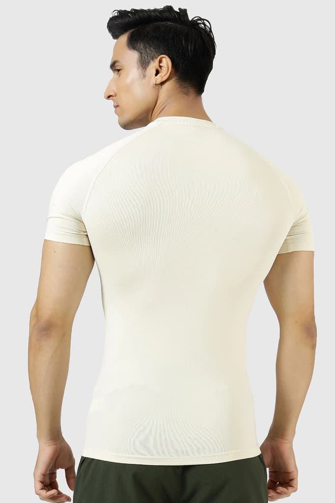 Compression T-shirt Beige — photo 6