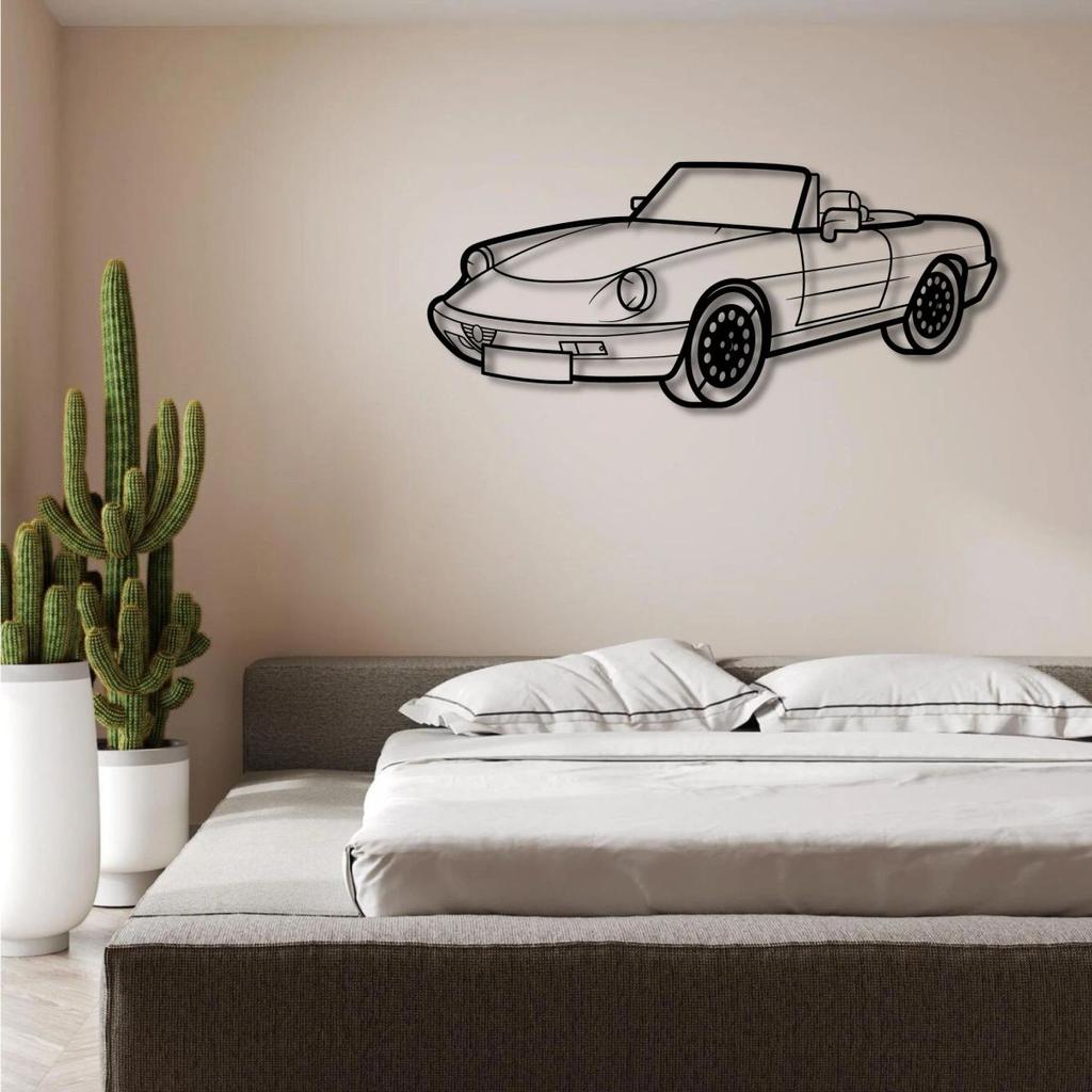ALFA ROMEO DUETTO SPIDER SERIES 2 1966 PERSPECTIVE METAL WALL ART — photo 3