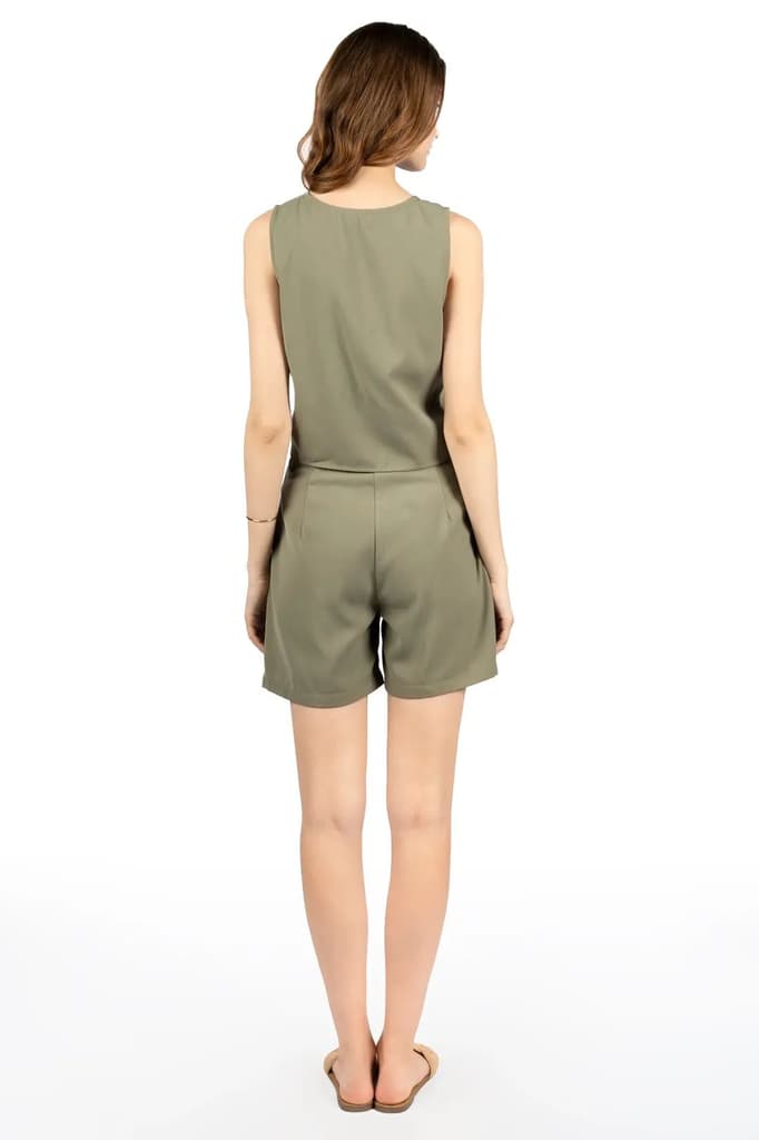 Olive Luxe Poly Moss Co-ord Set — photo 6