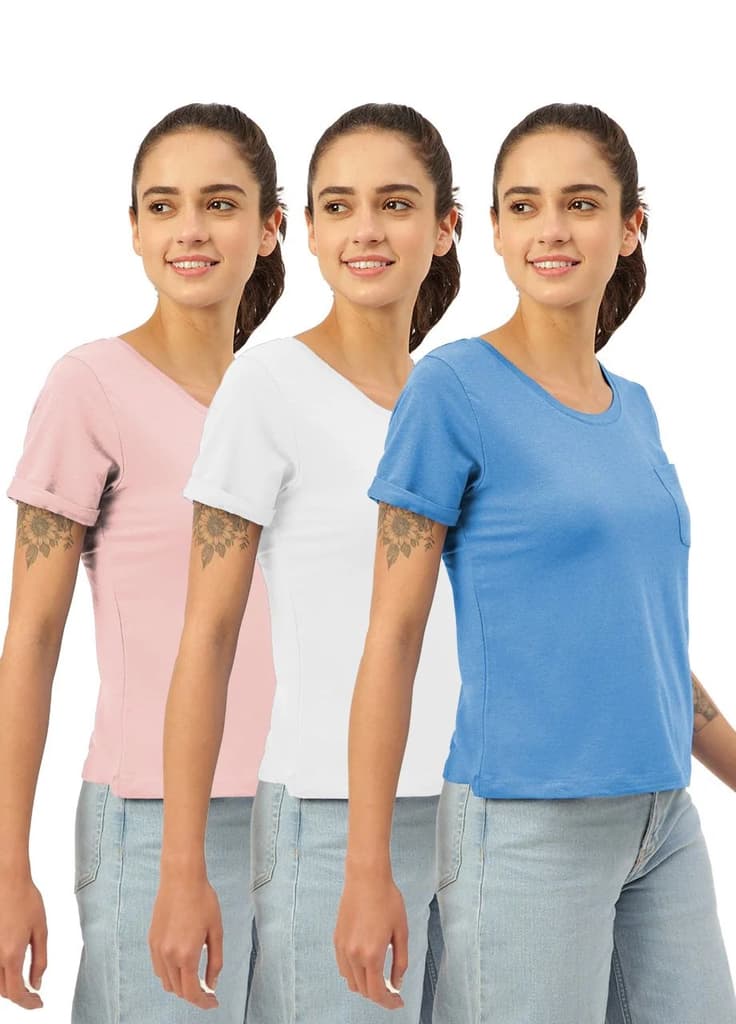 Twin Skin Women's Lounge Tees (Pack of 3) — photo 8
