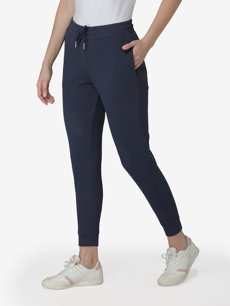 Joggers for Women in Navy | Cotton Athleisure Jogger Pants — photo 2