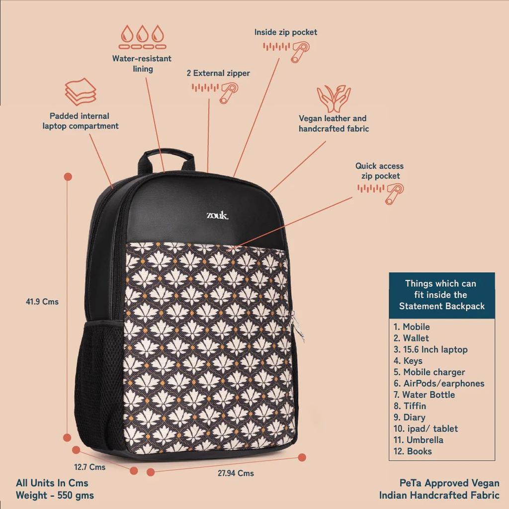 Bidri Kaiser Statement Backpack & Bidri Kaiser Flap Sling Bag Combo