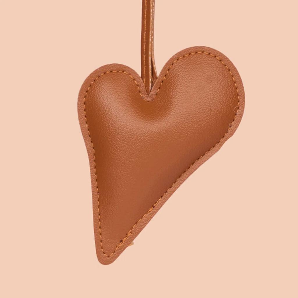 Big Heart Bag Charm - Tan — photo 6