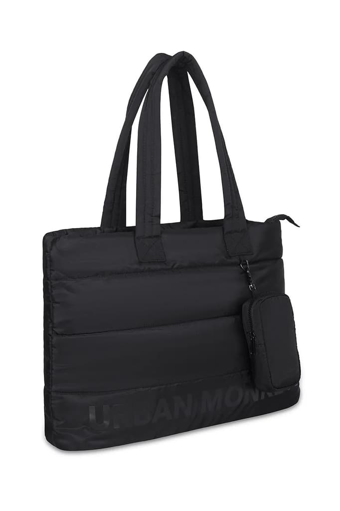 Puffer Shoulder Bag // Black On Black