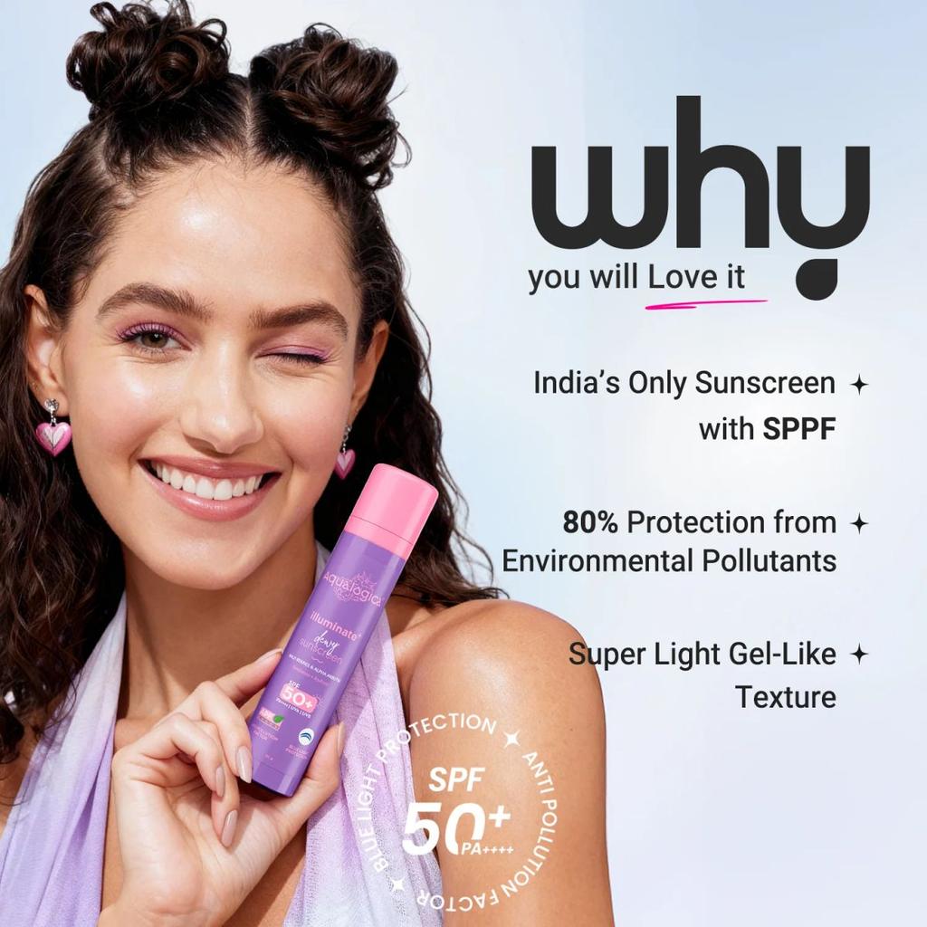 Illuminate+ Dewy Sunscreen In-Vivo Tested SPF 50+ PA++++ with Wild Berries & Alpha Arbutin - 50 g