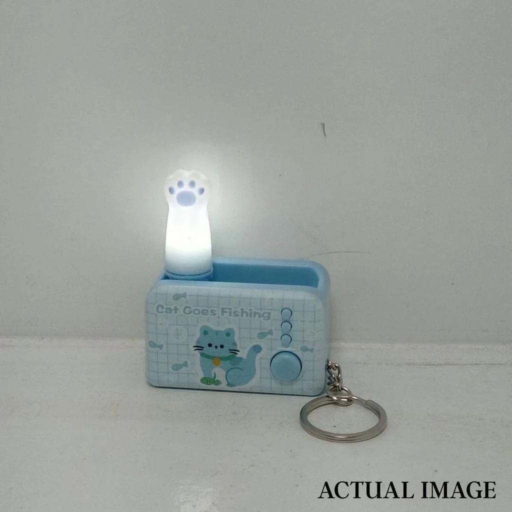 Cat Paw Pop Out Keyring | Cute Fidget Keychain With Push Button — photo 6