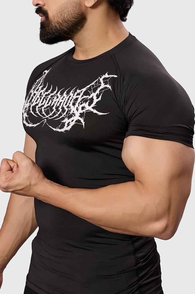 Hellborn Compression T-shirt Black/White — photo 3