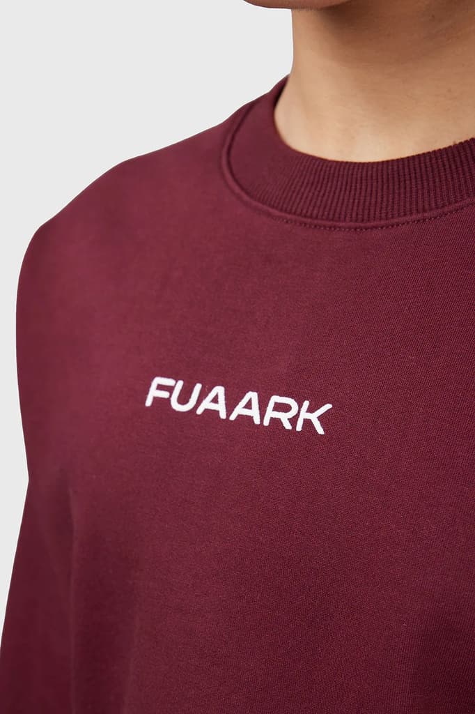 Signature Oversized Cropped Sweatshirt Cherry — photo 3