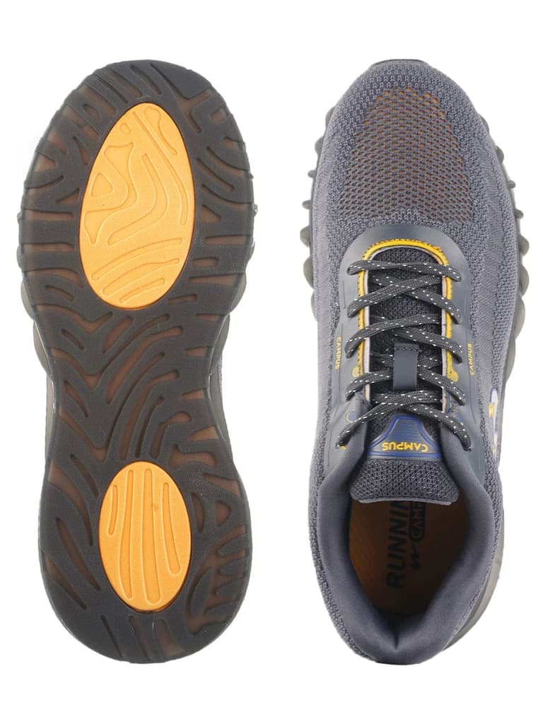 HOOD Grey Men's Running Shoes — photo 4