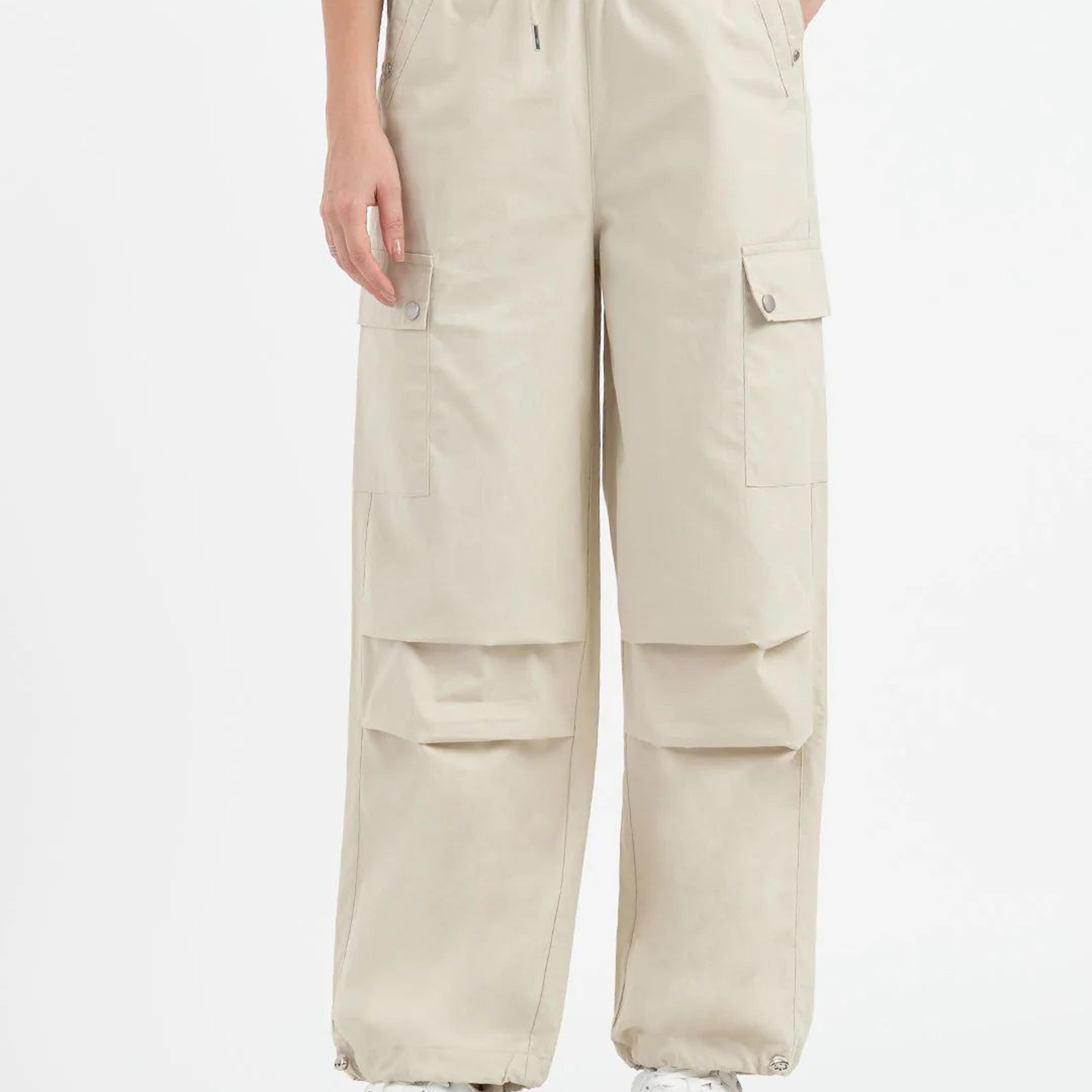 Cargo Pants for Women in Beige