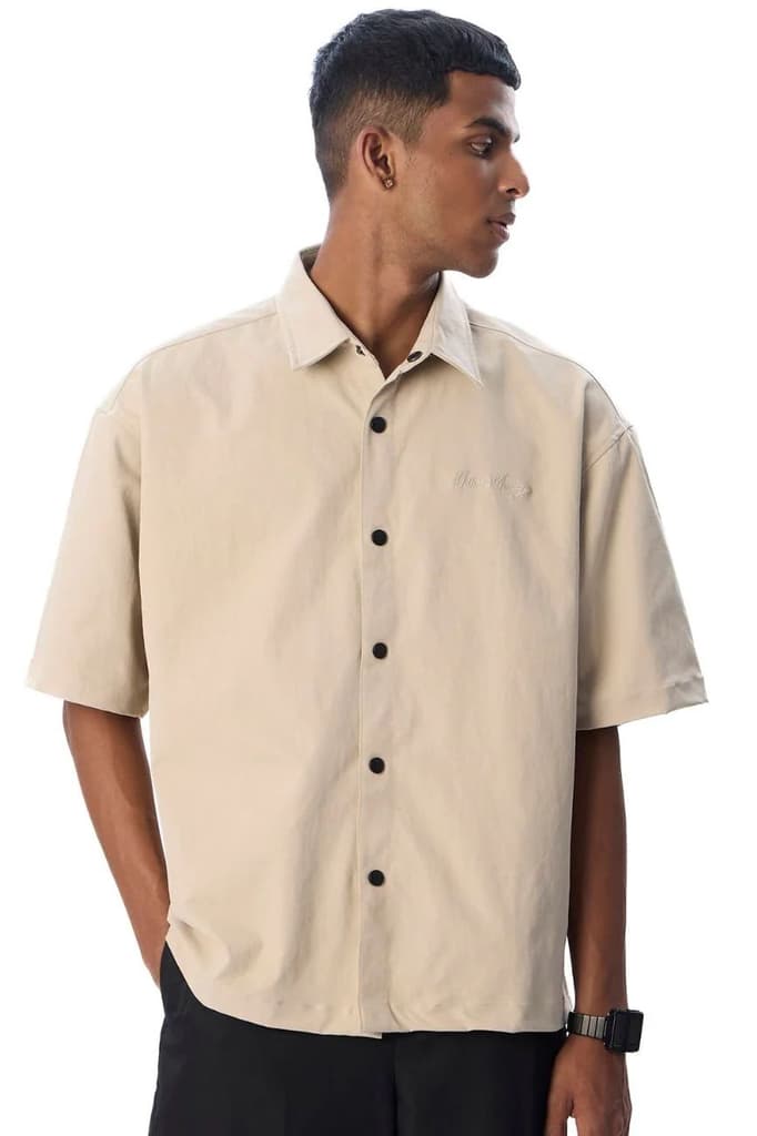 Short Sleeve Polo Shirt // Khaki — photo 4