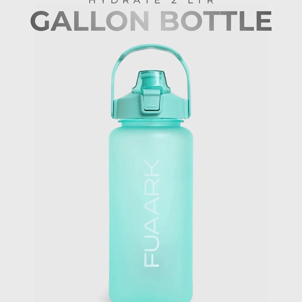 Hydrate 2 Ltr Gallon Bottle Light Green
