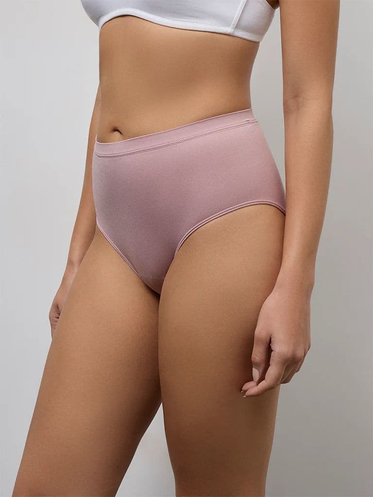 Wunderlove Mauve Seam-Free Full Briefs — photo 2