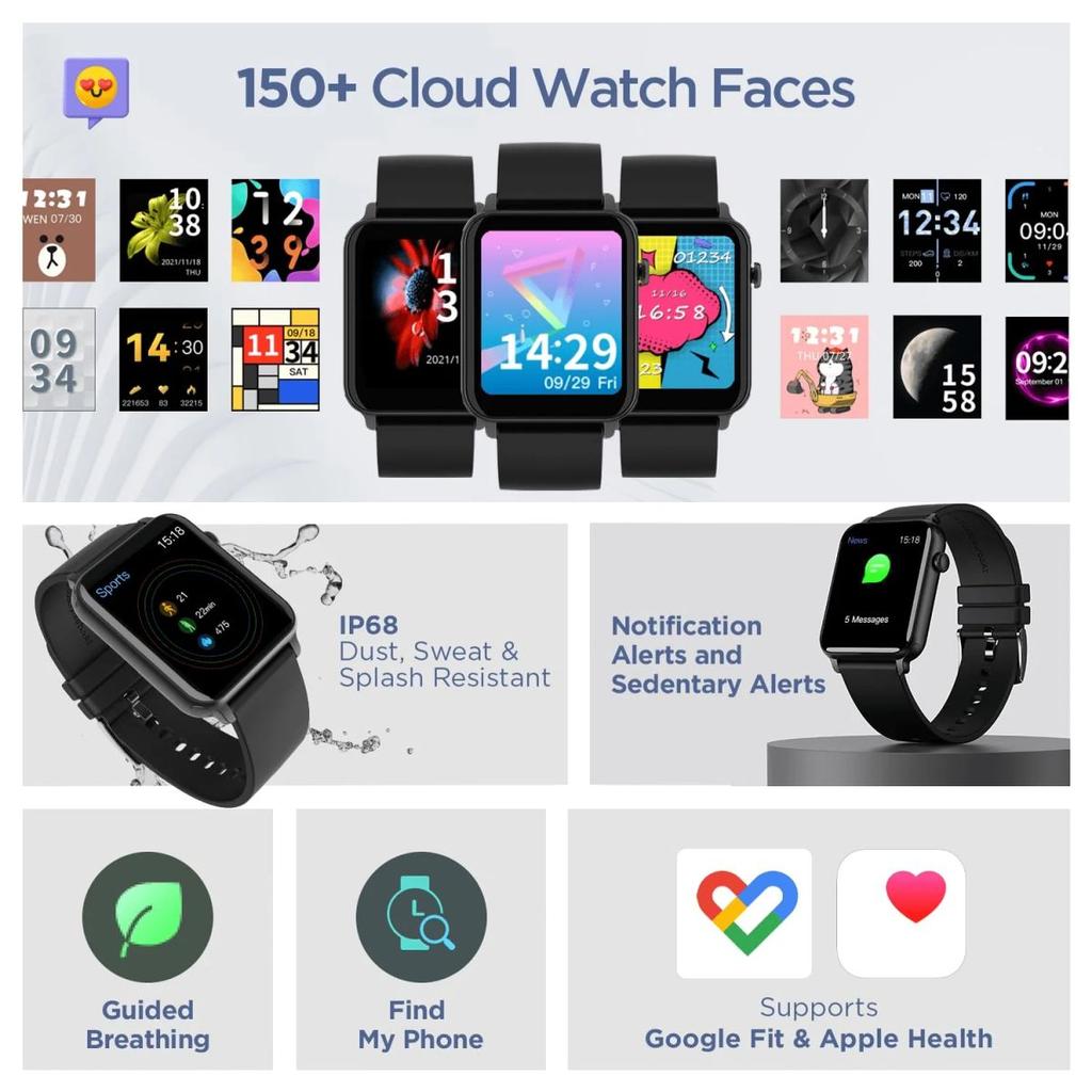 boAt Wave Call | Bluetooth Calling Smartwatch with 1.69" (4.29 cm) HD Curved Display, 150+ Watch Faces, Heart Rate & SPO2 Monitoring — photo 8