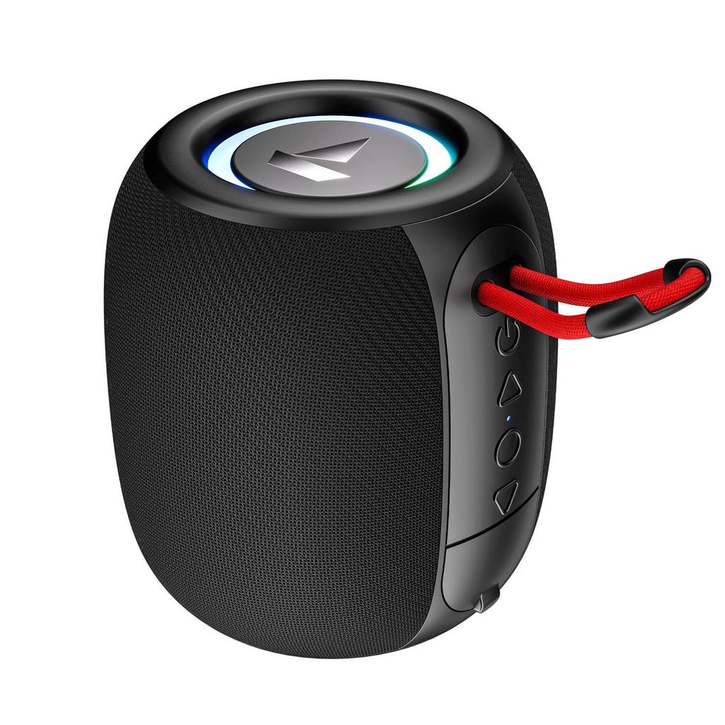 boAt Stone 208 | Portable Bluetooth Speaker with 5W Sound, TWS, RGB Lights and 8H Playback — Raging Black