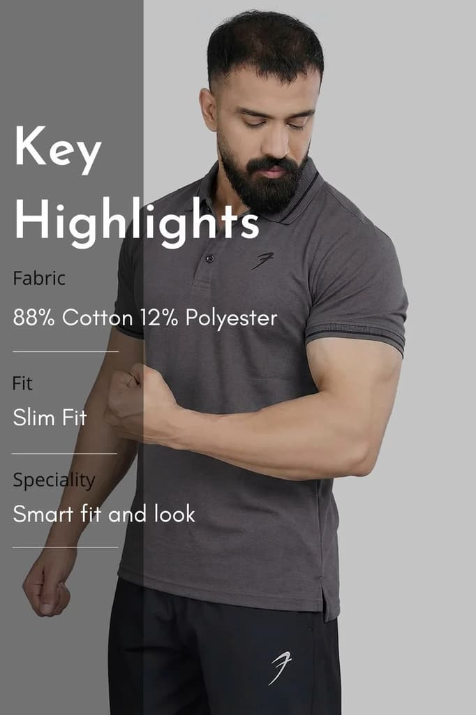 Mark Polo T-shirt Dark Grey — photo 7