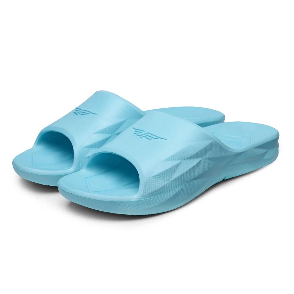 Womens Sliders in Sky Blue | Casual Pool Sliders — photo 4