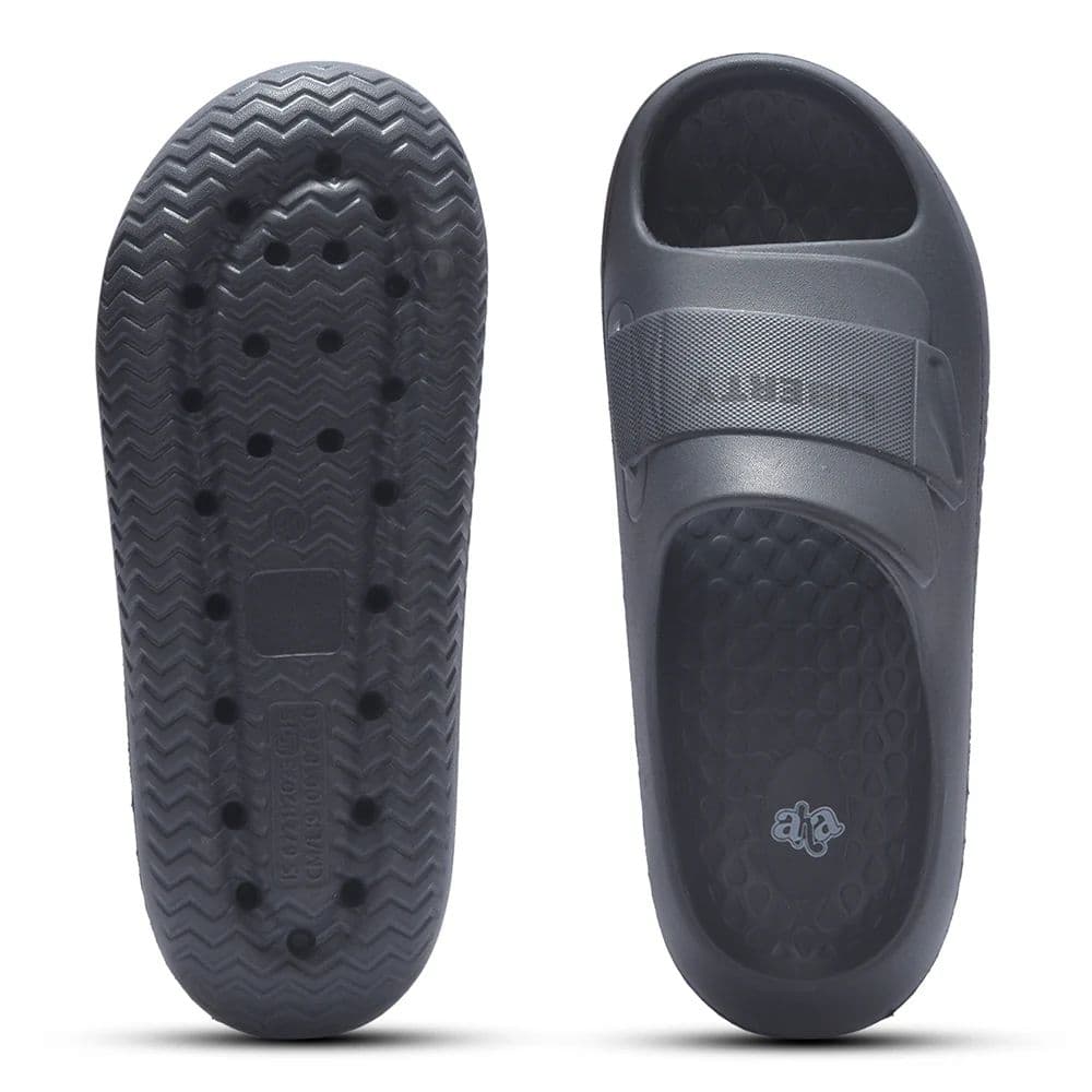 A HA DAILYWALK Dark Grey Casual Slip on Slides for Men by Liberty — photo 6