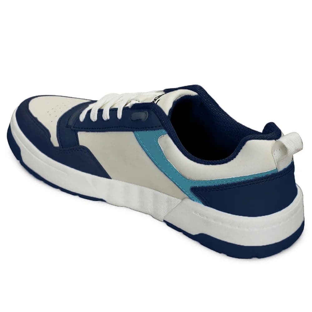 Leap7x Blue Casual Lacing Sneakers For Men AMAZER-10E By Liberty — photo 4