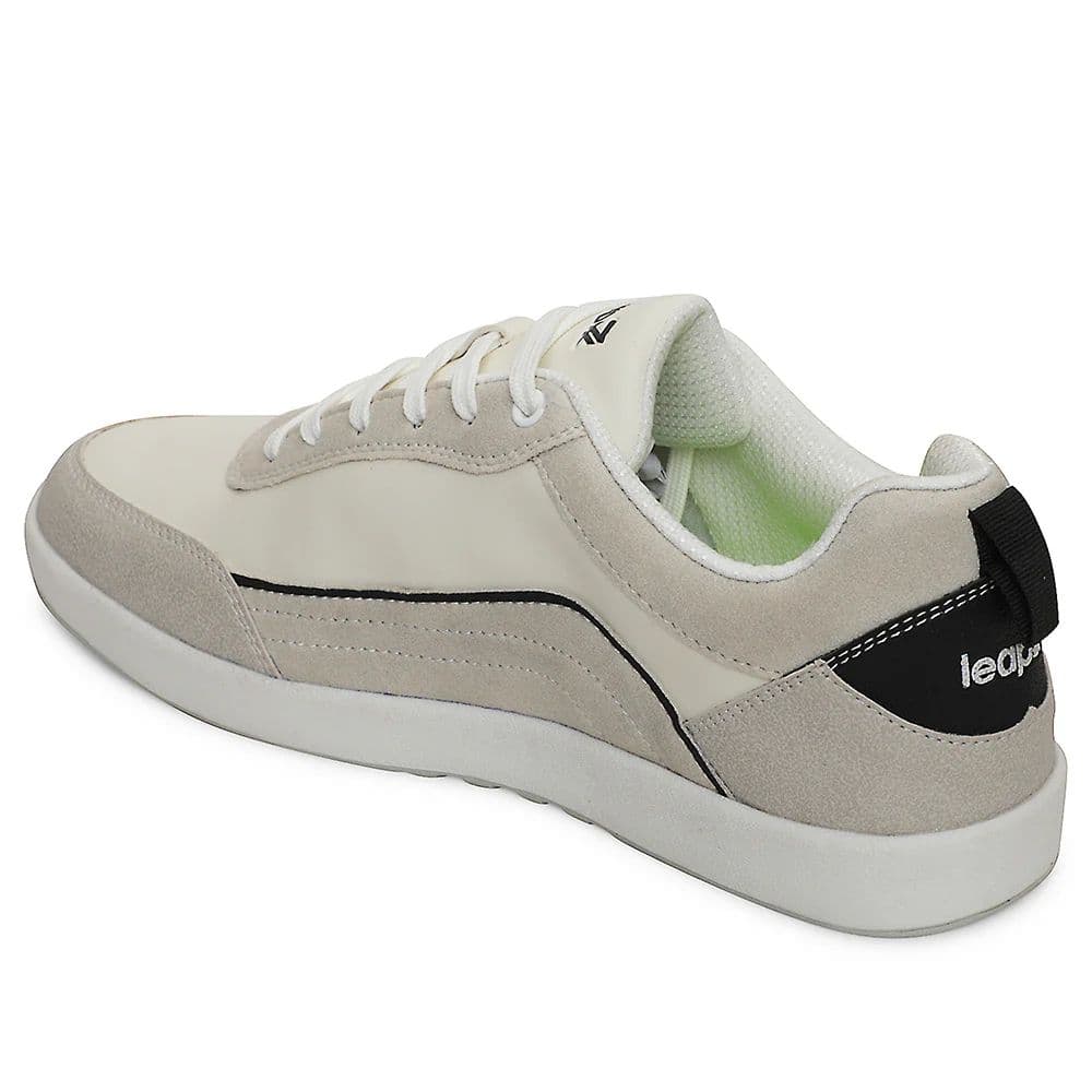Leap7x White Casual Lacing Sneakers For Men CLASTO-2E By Liberty — photo 5