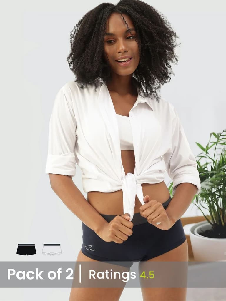 Women's Micro Modal Boy Shorts (Pack of 2)