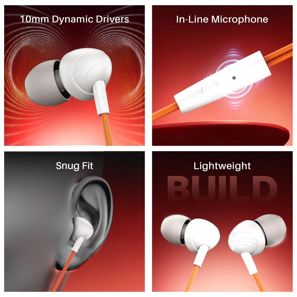 boAt Bassheads 211 | Wired Earphones with 10mm Drivers, Mic & Glossy Comfort Fit — photo 7