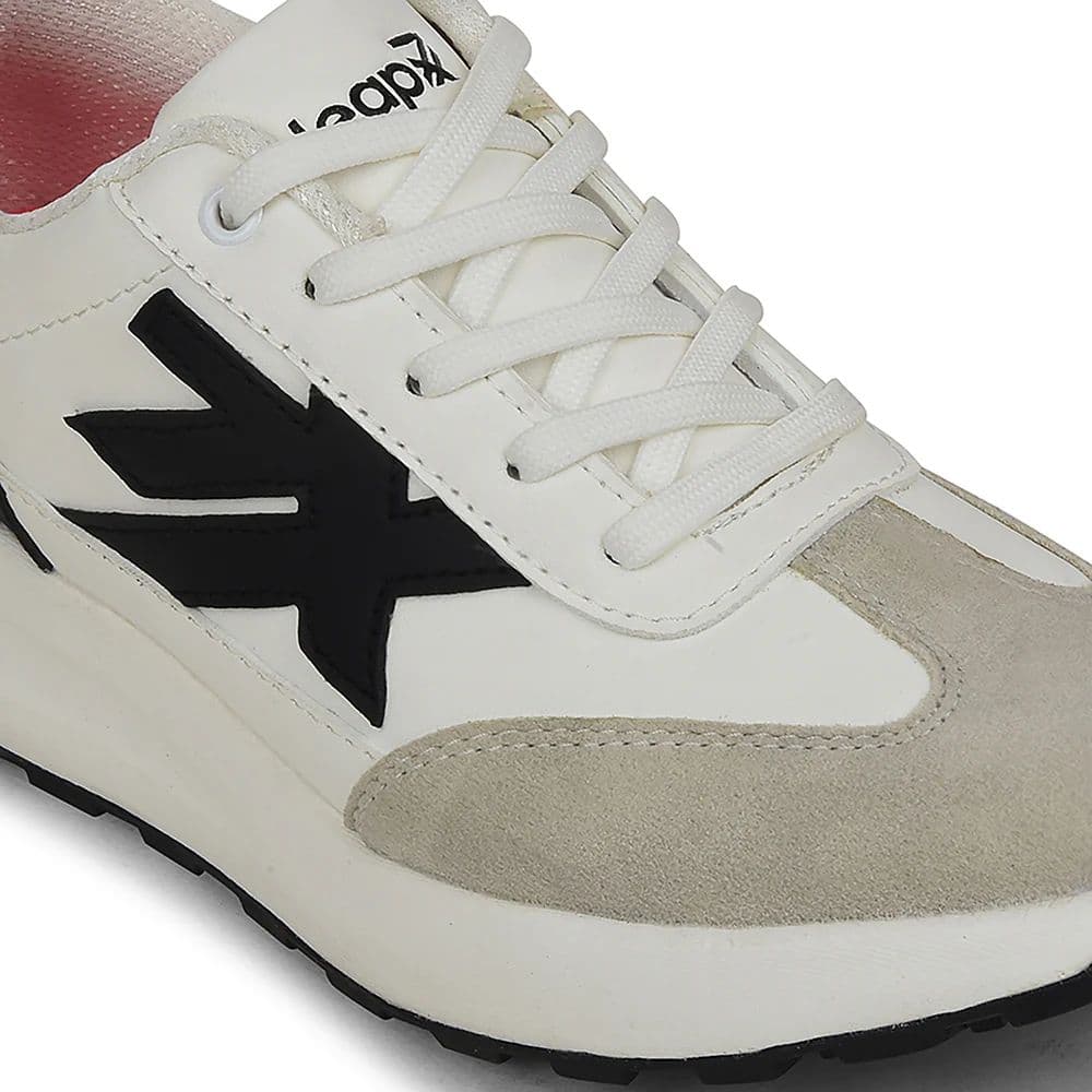 Leap7x White Sports Lacing Running Shoes For Women NIXY-1E By Liberty — photo 5