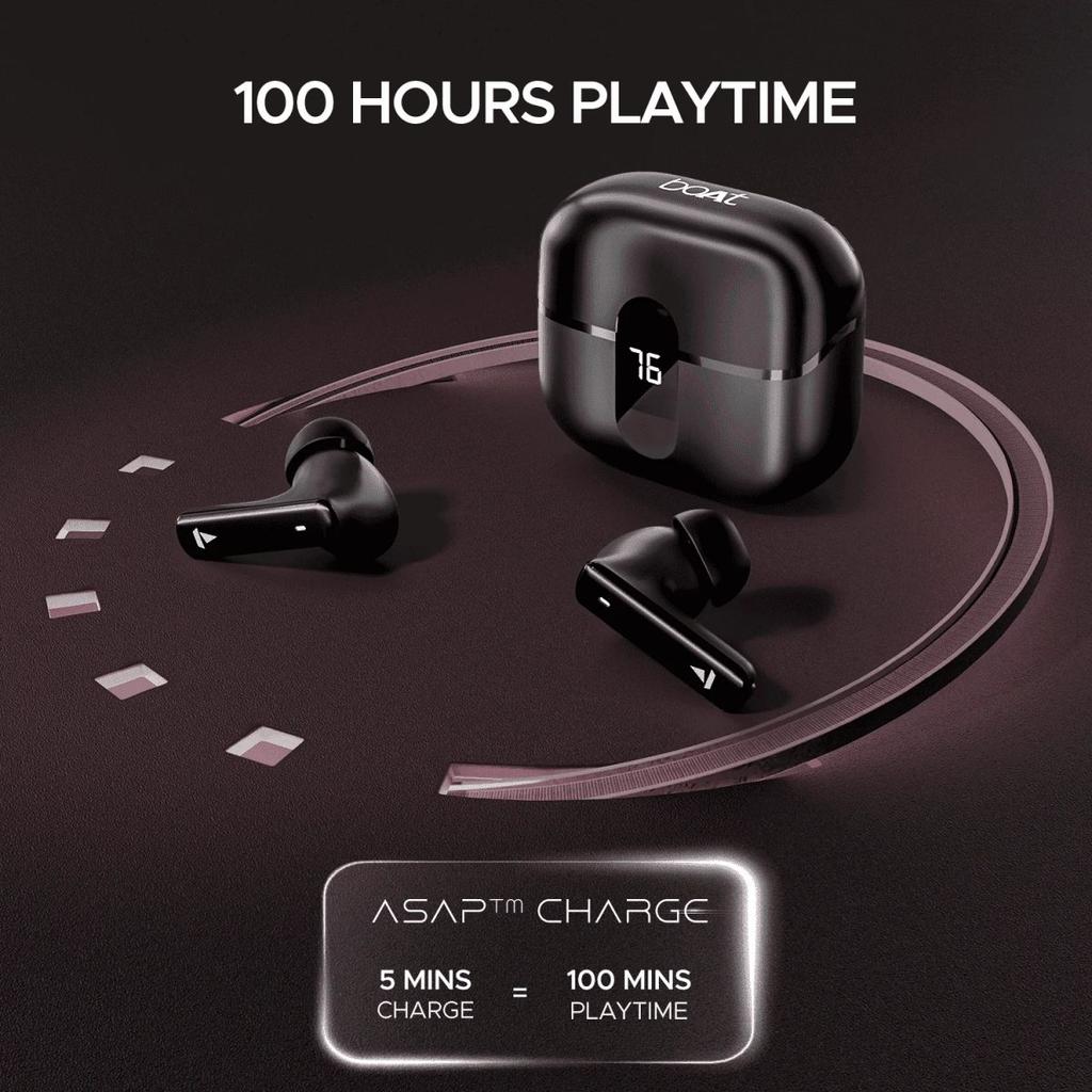 boAt Airdopes Plus 318 | Wireless Earbuds with 100 Hours Playback, 4 Mics with ENx™ Technology, BEAST™ Mode — photo 3