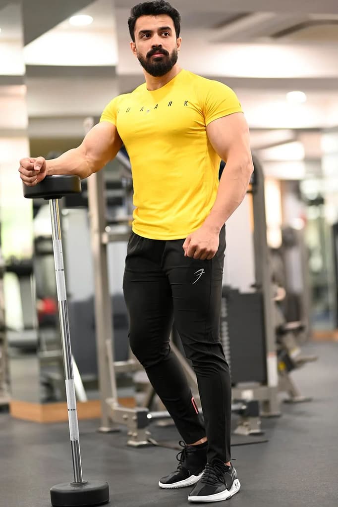 Checks T-shirt Yellow — photo 2