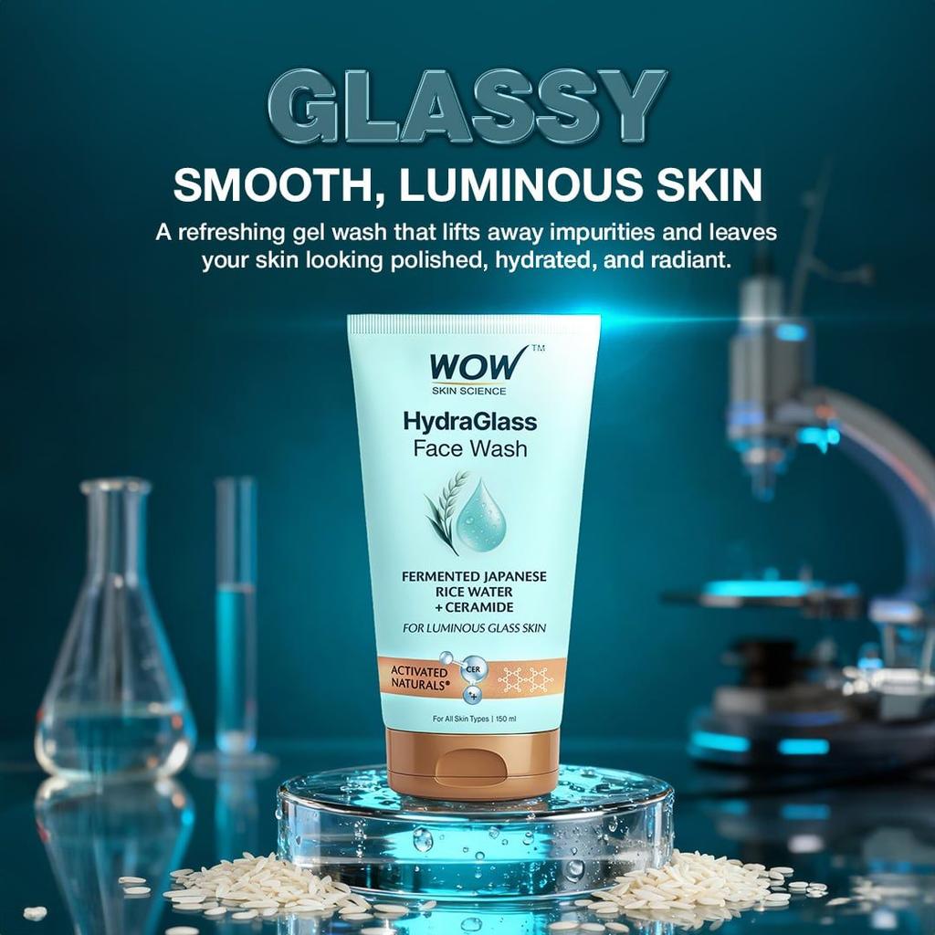 Hydra Glass Face Wash Glass-Skin Glow Cleanser