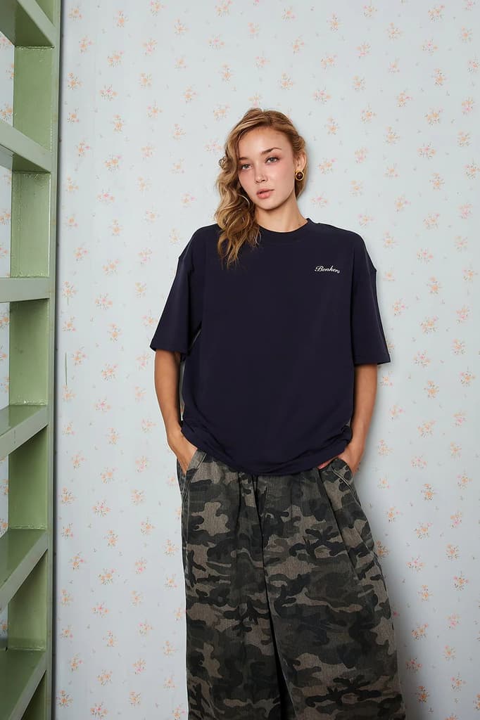 Anti-Reel Club Navy Blue Oversized T-shirt — photo 4