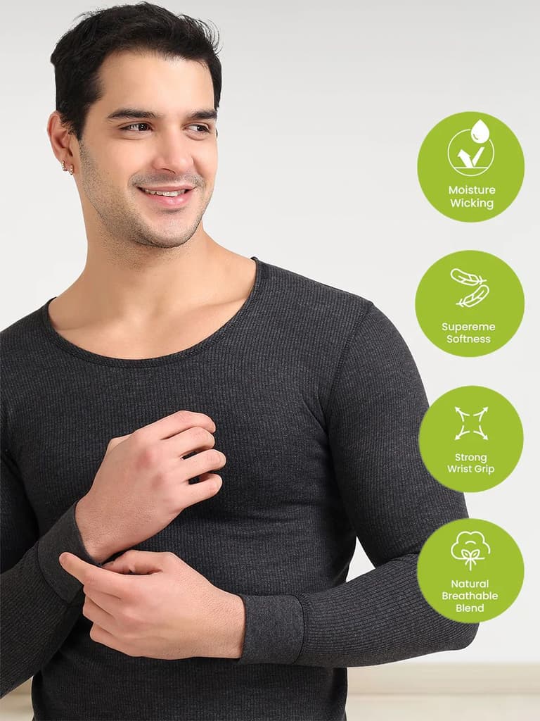 BlazeTech Thermal Vest Full Sleeves | Dark Grey — photo 4