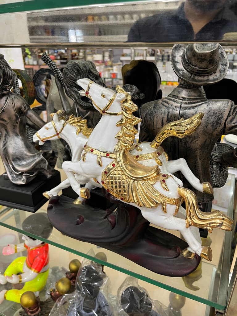 White Horse Statue | Sculpture | Porcelain | White