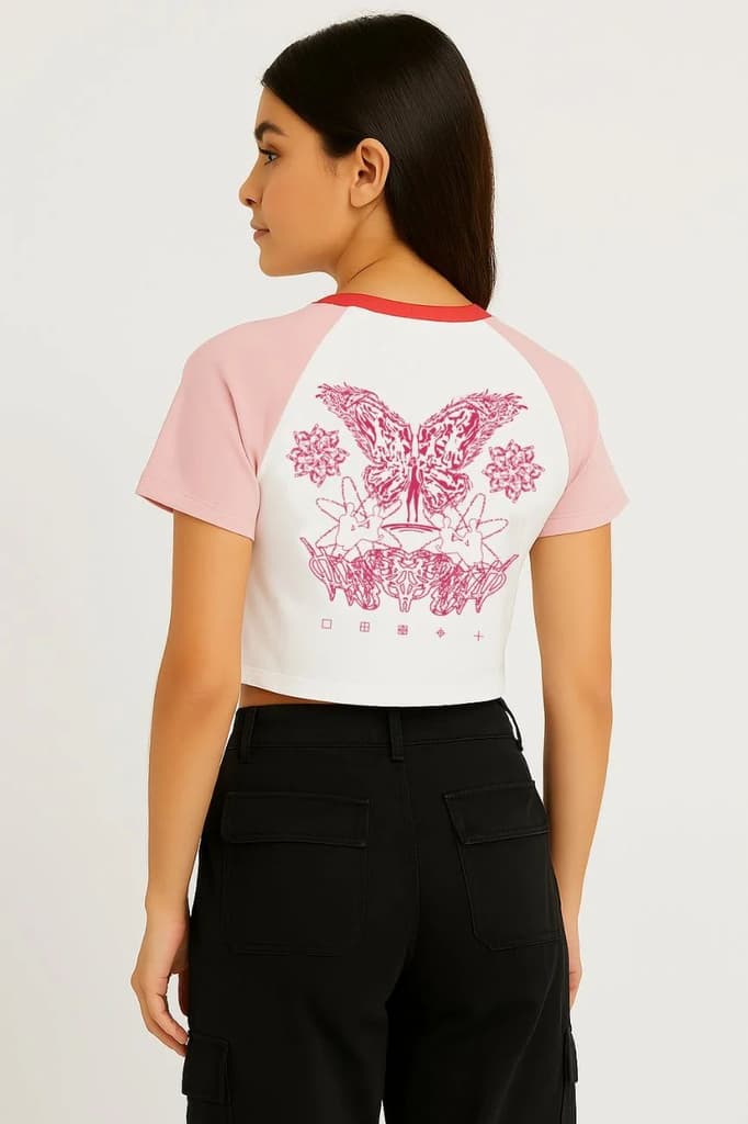 Lost Angels // Women’s Fitted Crop Top — XS
