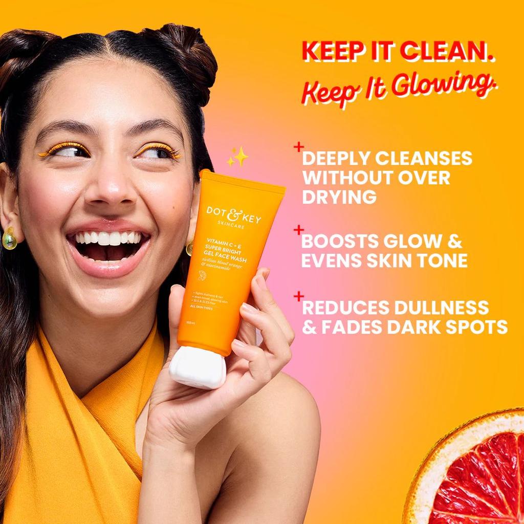 Vitamin C + E Gel Face Wash for Glowing Skin — photo 2