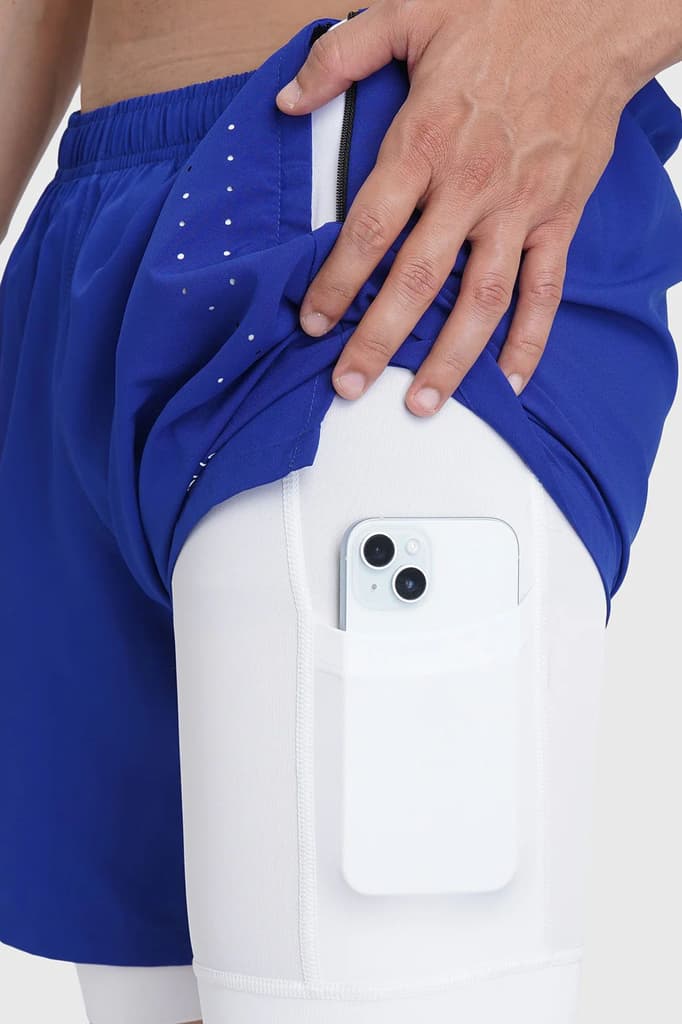 2 in 1 Laser Shorts Blue — photo 4