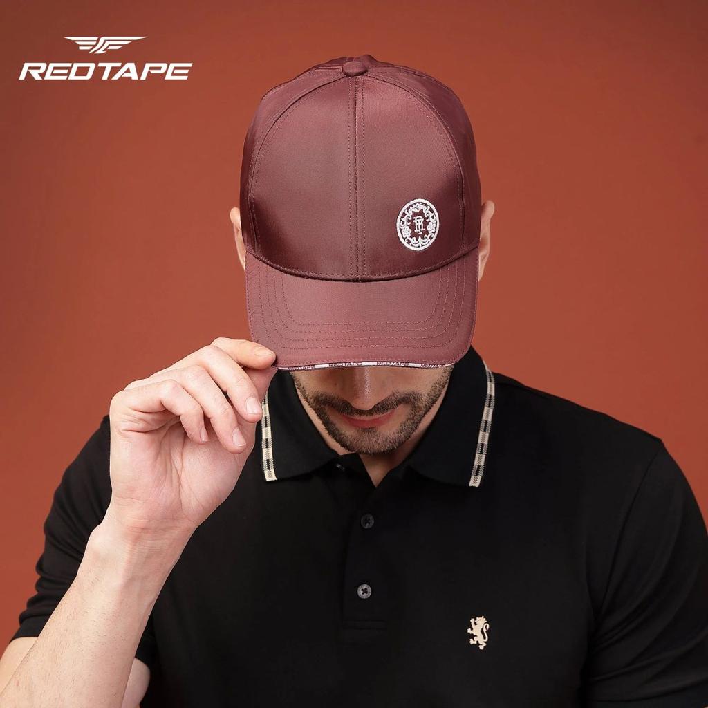 Unisex Wine Solid Polyester Baseball Cap with Adjustable Strap — photo 5