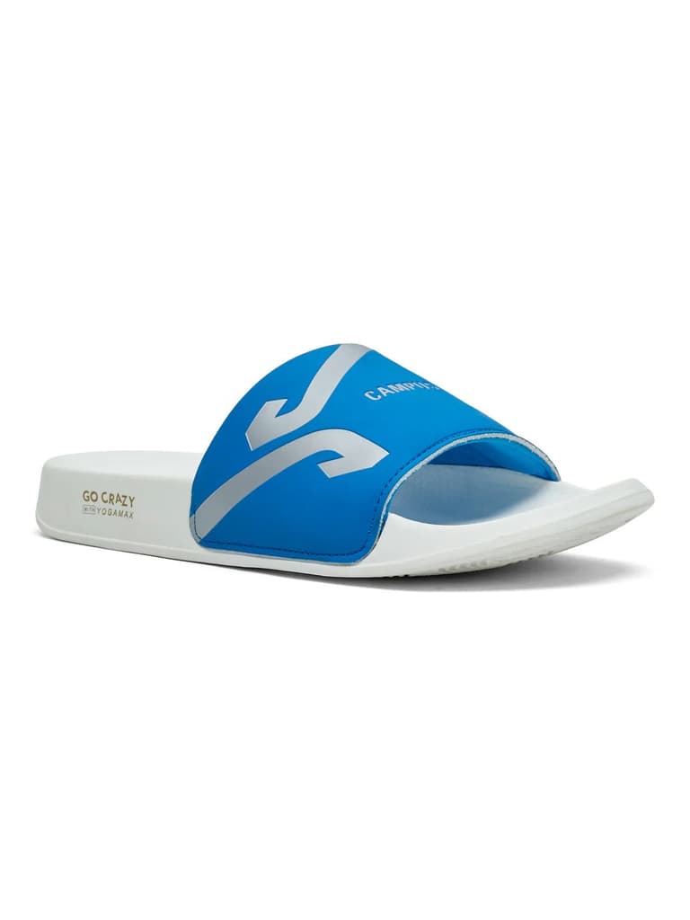 SL-476 Blue Men's Slides — Blue / 6