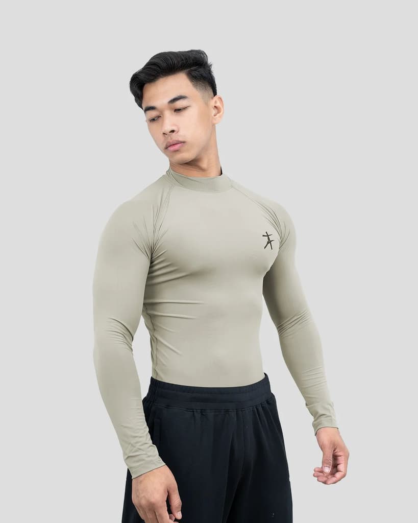 Hustle High Neck Full Sleeve Compression T-shirt — photo 2