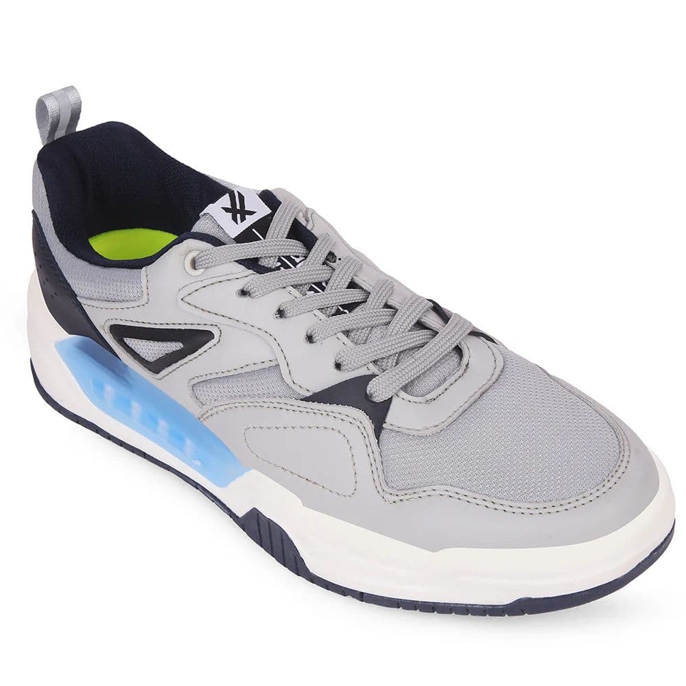 LEAP7X Light Grey Casual Lacing Sneakers for Men LORDSTEP-E By Liberty — 6/40 / Light Grey