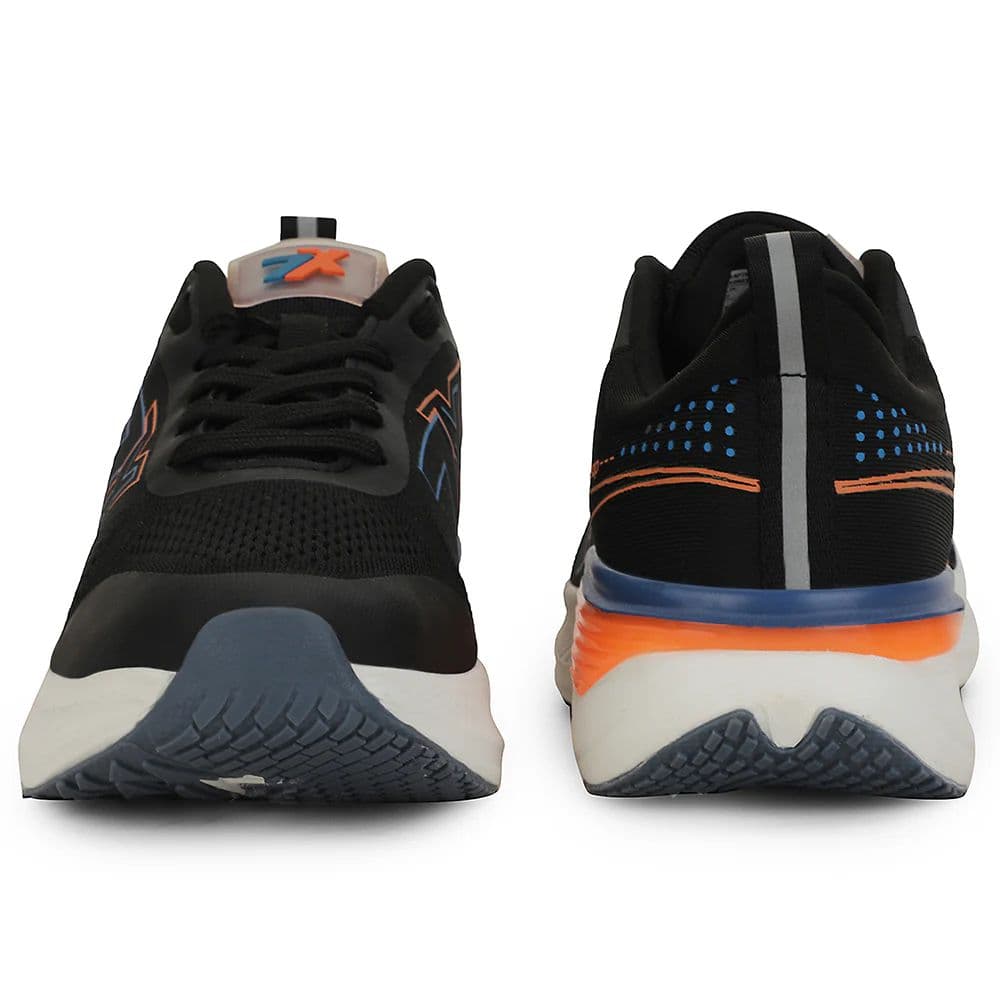 Leap7x Black Sports Lacing Running Shoes For Men ZEONEX-1 By Liberty — photo 6