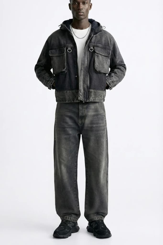 Oxidized Relaxed Rivet Denim // Black — photo 2