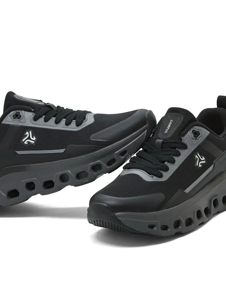 TRASKO Black Men's Running Shoes — photo 7