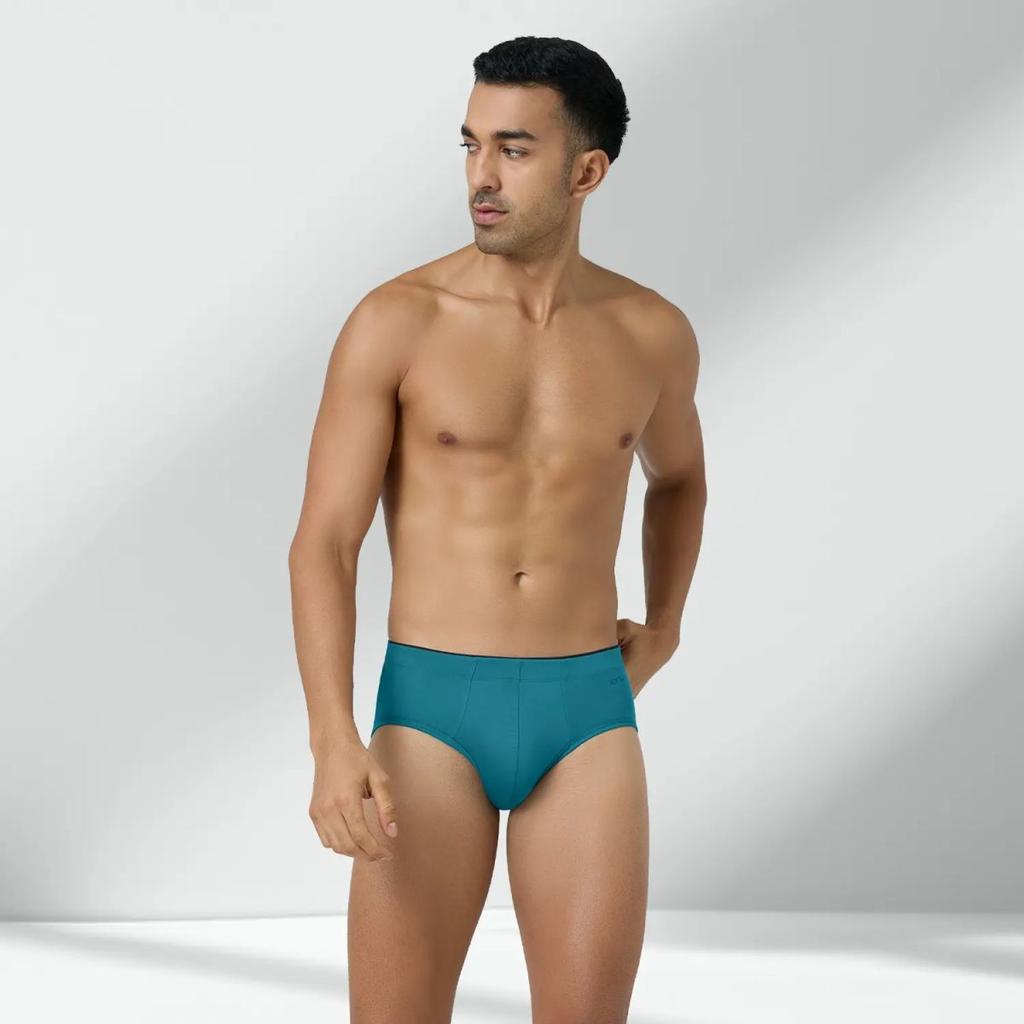 Super Combed Cotton-Modal Briefs - Ocean Blue — photo 4