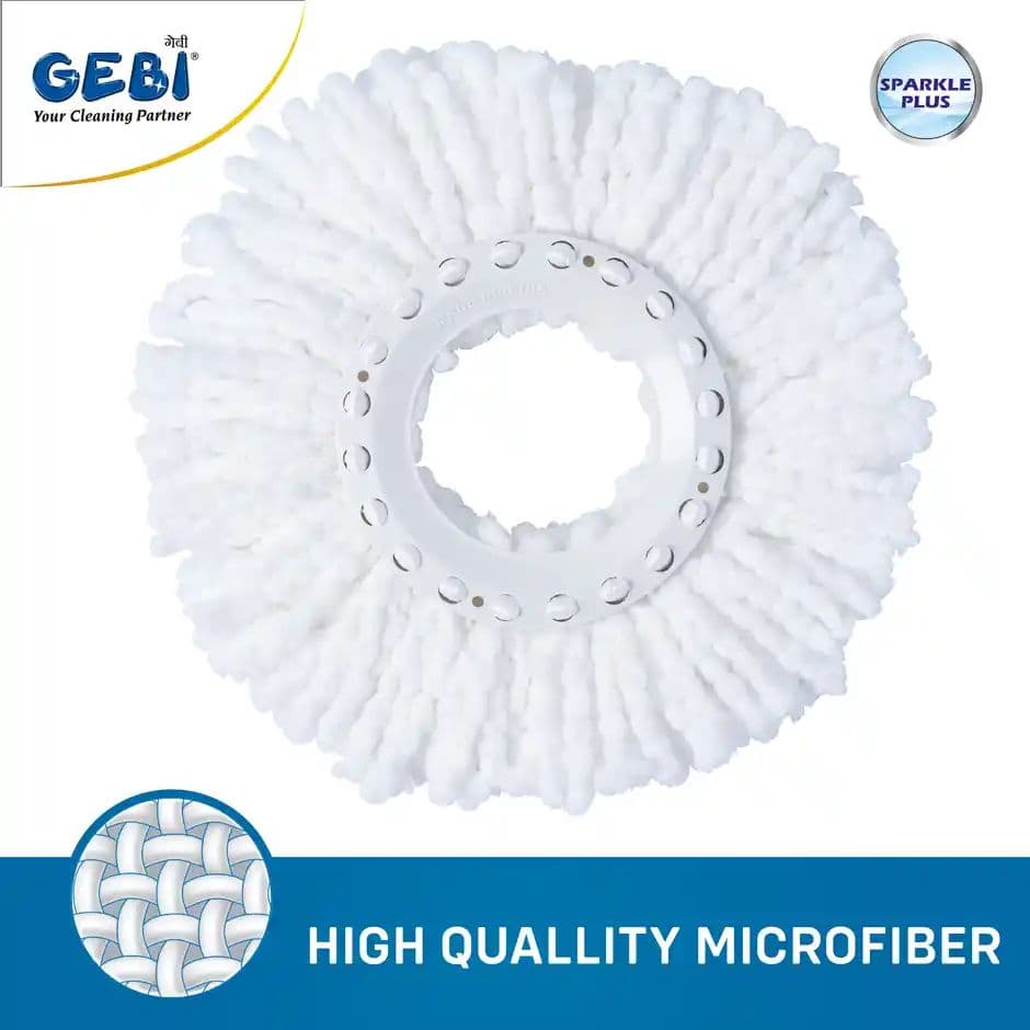 Gebi Spin Mop Microfiber Refill for Floor Cleaning