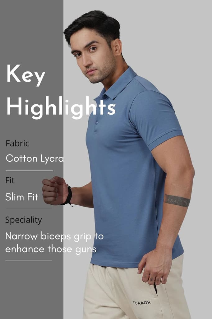 Polo T-shirt Dusk Blue — photo 5